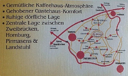 Anfahrtskarte zu Gstehaus Alte-Bckerei